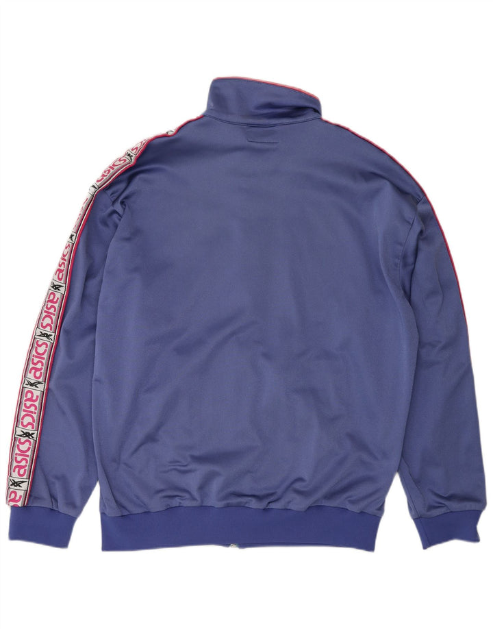 Tuta intera ASICS Graphic da uomo, blu medio a righe