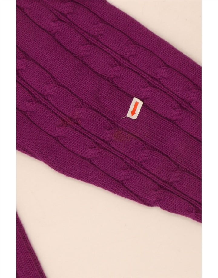 Maglione maglione girocollo da uomo Marks & Spencer grande cotone viola
