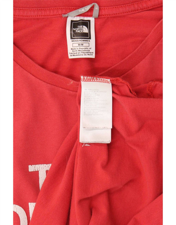 T-shirt grafica da uomo The North Face Top in cotone rosso medio
