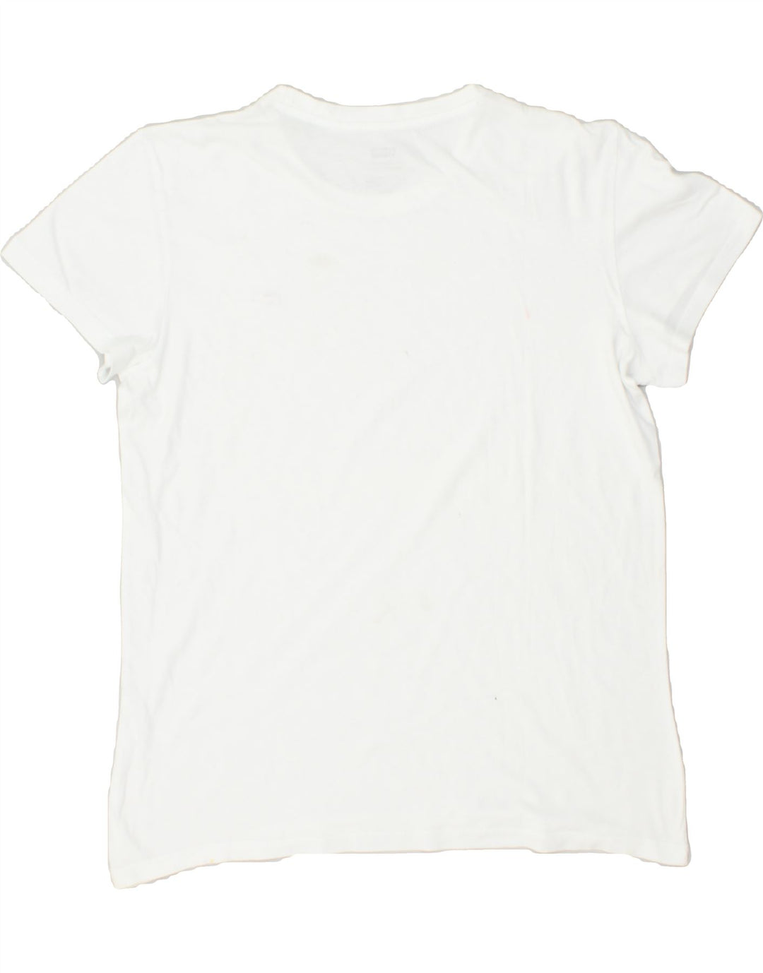 LEVI'S Womens Perfect Crew T-Shirt Top UK 10 Small White | Vintage Levi's | Thrift | Second-Hand Levi's | Used Clothing | Messina Hembry 