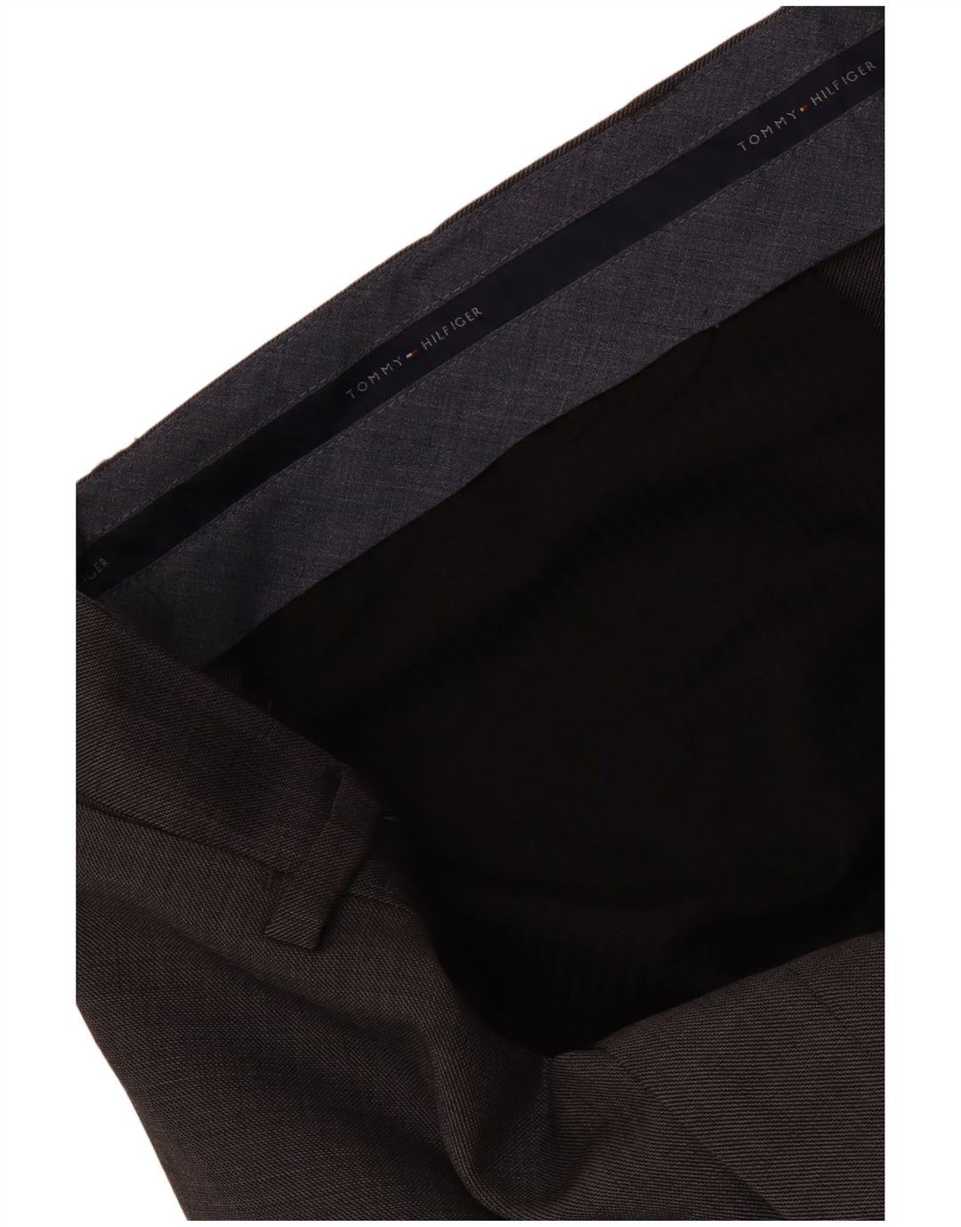 Pantaloni da abito dritti da uomo Tommy Hilfiger W32 L30 Grigi