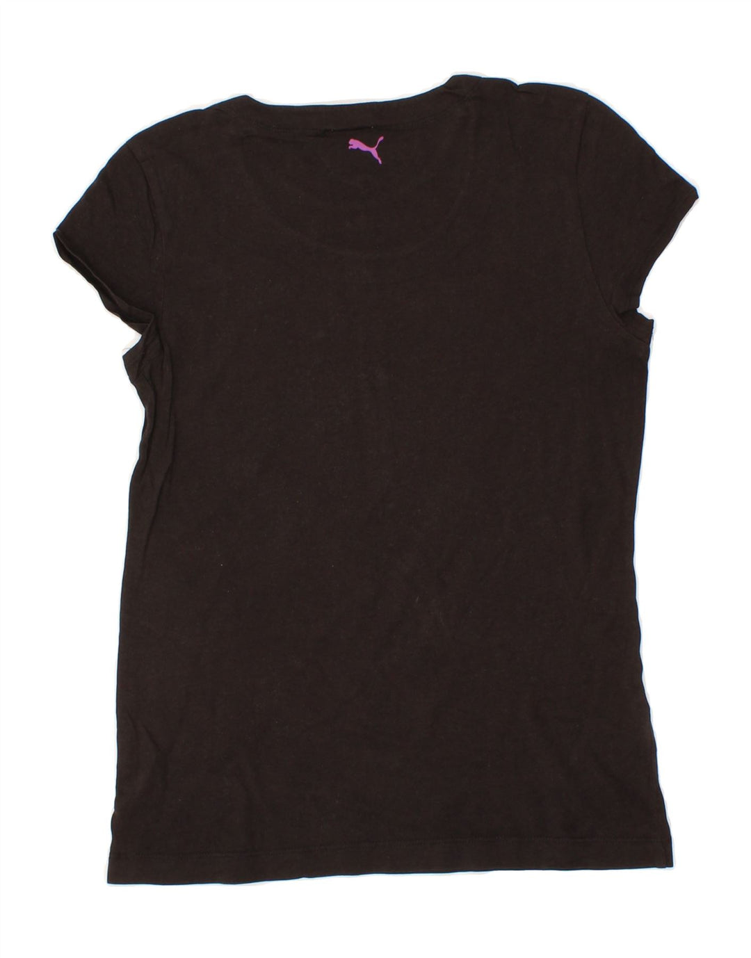 PUMA Womens Graphic T-Shirt Top UK 12 Medium Black Vintage Puma and Second-Hand Puma from Messina Hembry 