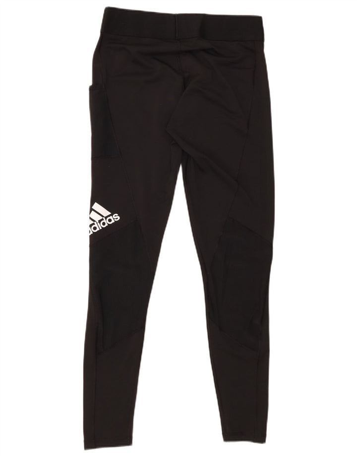 Leggings grafici ADIDAS da donna Aeroready UK 12/14 medio nero