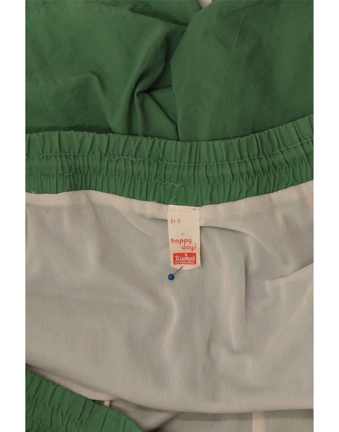 Pantaloncini da bagno grafici da uomo Triumph XL verde color block in poliammide