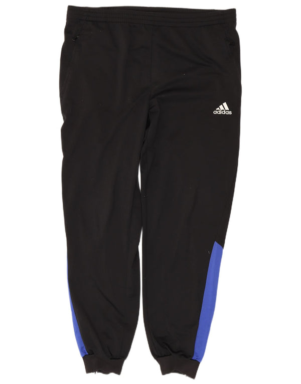 Pantaloni da tuta da uomo Adidas Joggers UK 44/46 Large Nero Poliestere