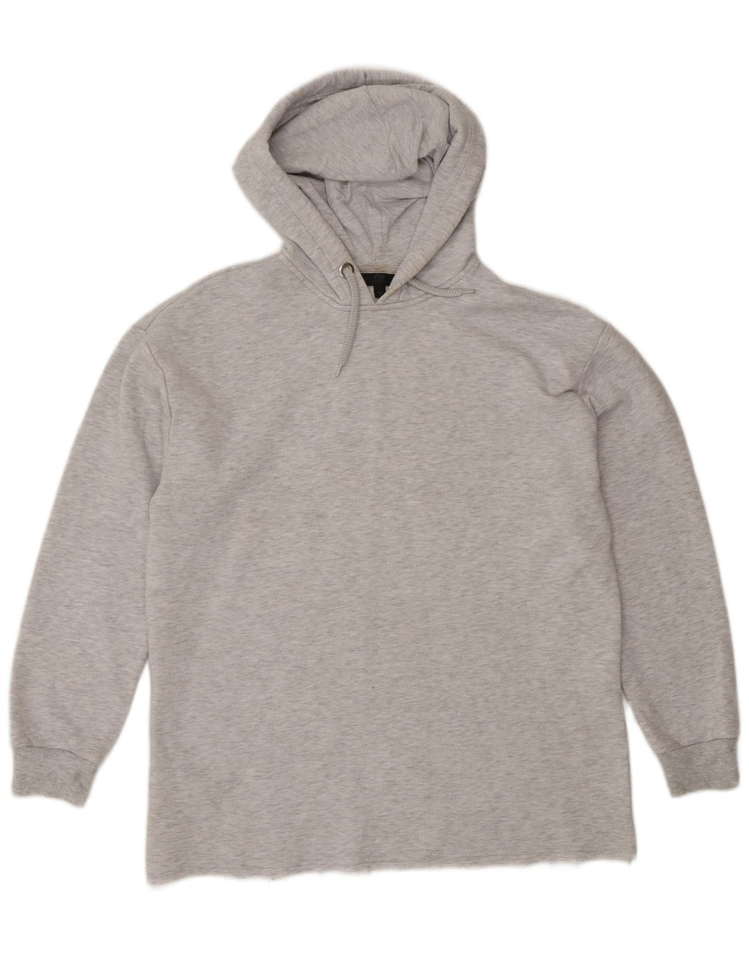 Maglione con cappuccio oversize alto da donna Topshop UK 10 piccolo poliestere grigio