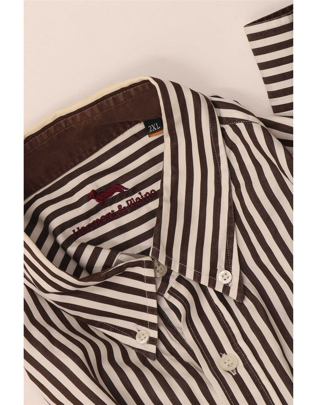Camicia da uomo Harmont & Blaine 2XL Gessato marrone