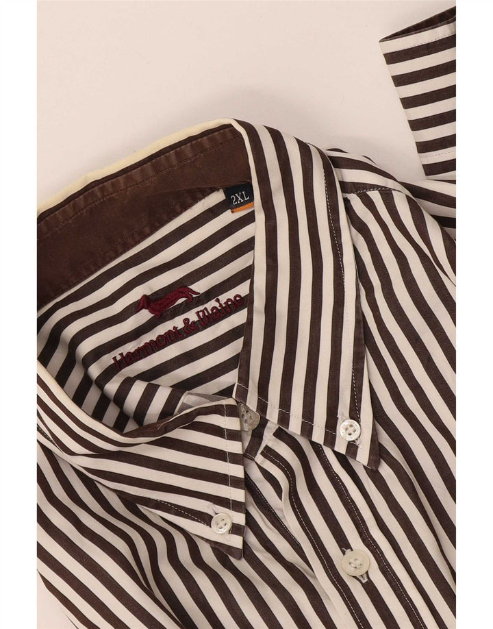 Camicia da uomo Harmont & Blaine 2XL Gessato marrone
