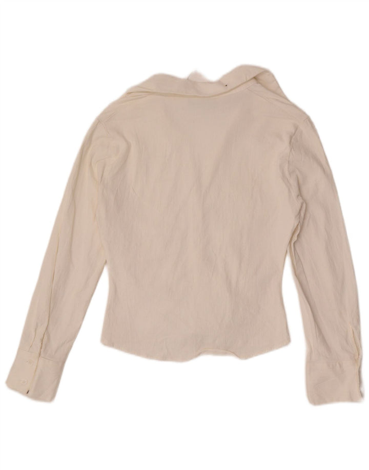 Camicetta corta da donna Zara UK 10 piccola bianca
