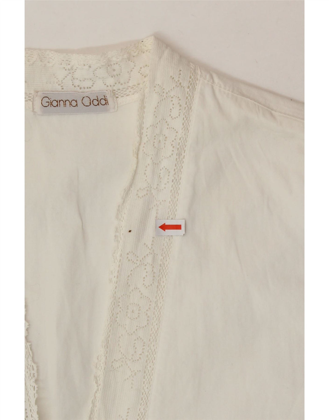 VINTAGE Womens Shirt Blouse UK 16 Large White Vintage Vintage and Second-Hand Vintage from Messina Hembry 