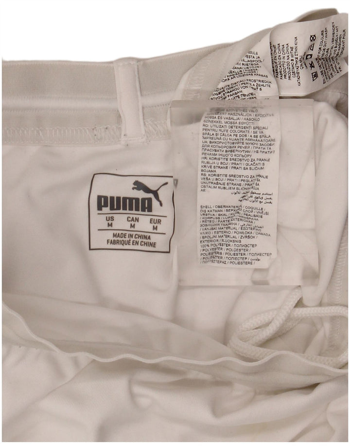 Pantaloncini sportivi da uomo PUMA in poliestere bianco medio