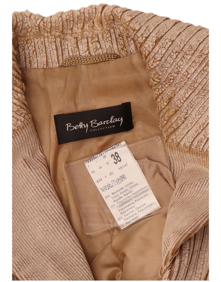 Giacca blazer da donna Betty Barclay UK 12 Poliuretano beige medio