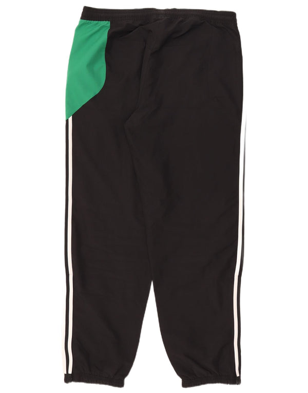 Pantaloni da tuta da uomo Adidas Joggers UK 42/44 Large Nero Colourblock