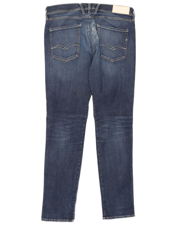 Jeans slim da uomo Replay W36 L34 cotone blu