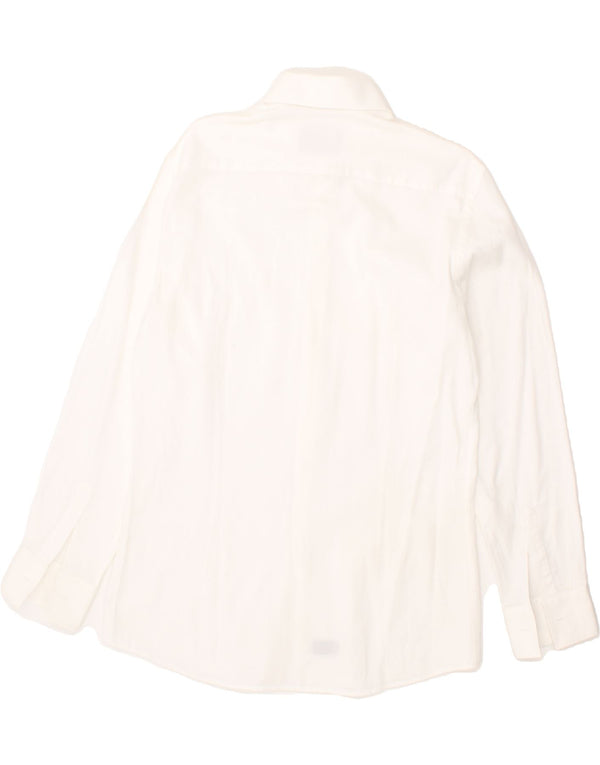 CARLO PIGNATELLI Mens Formal Shirt Size 40 15 1/2 Medium White