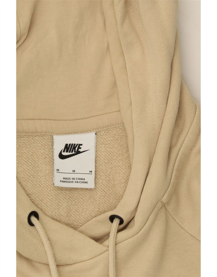 NIKE Womens Hoodie Jumper UK 14 Medium Beige Cotton Vintage Nike and Second-Hand Nike from Messina Hembry 