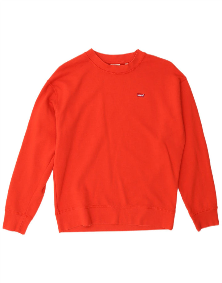 Felpa da uomo Levi's Jumper XS in cotone arancione