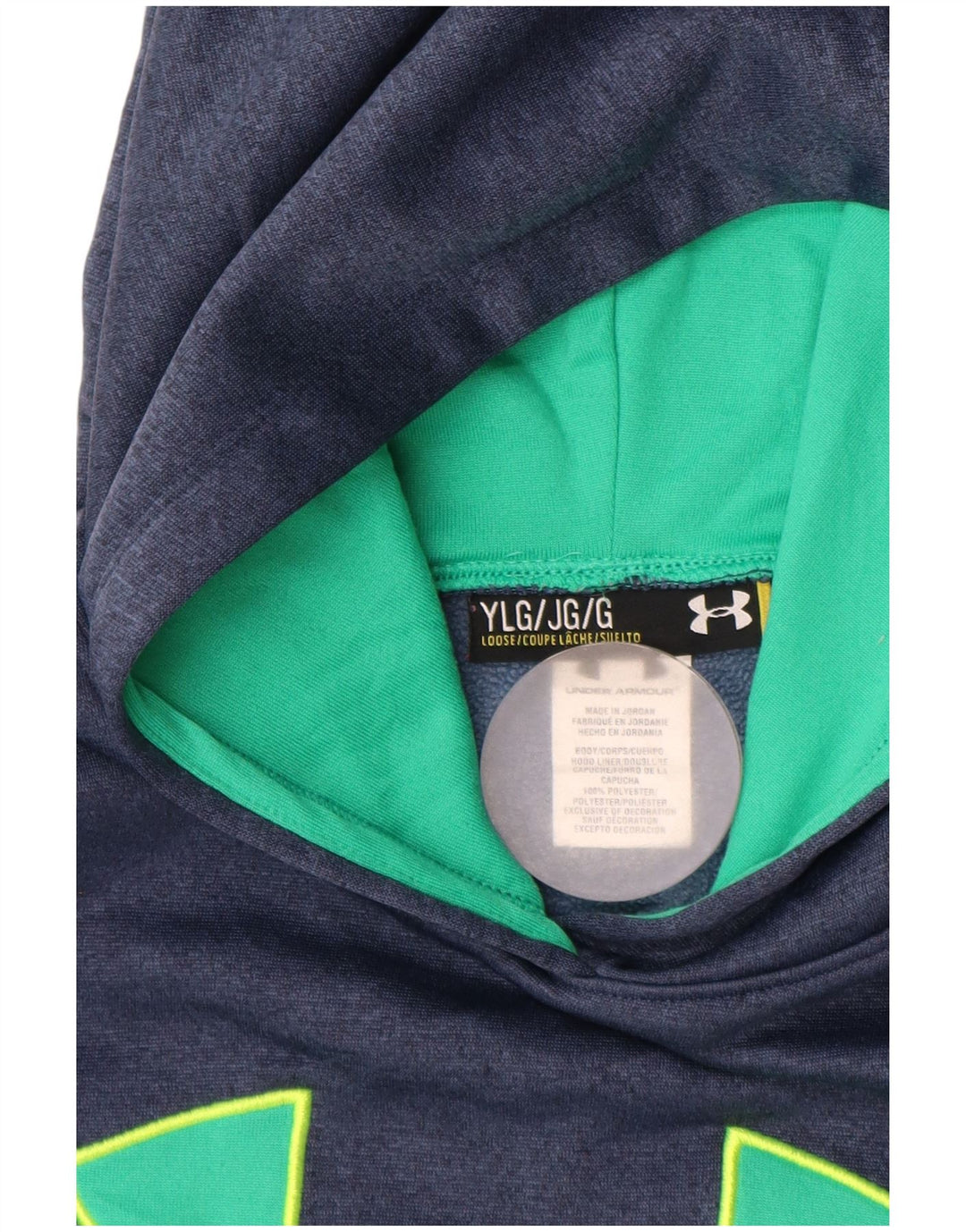 Maglia con cappuccio ampia UNDER ARMOUR per ragazze 11-12 anni, grande, blu navy