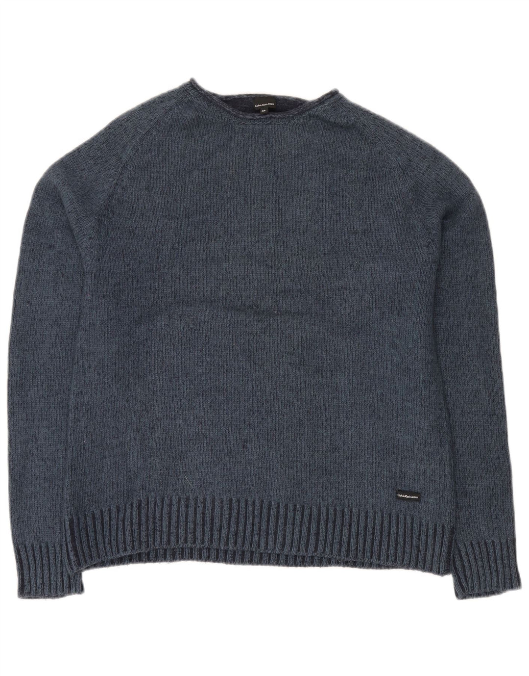 Calvin Klein Jeans Uomo Maglione Girocollo Maglione XL Blu Navy Lana