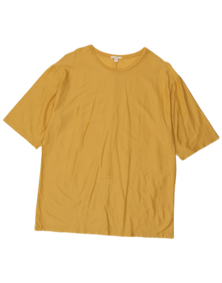 T-shirt da uomo Cos Top grande in cotone giallo