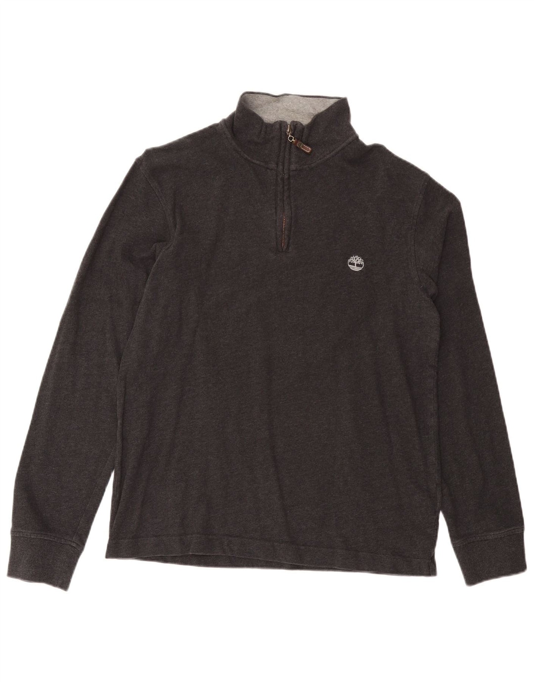 Maglione maglione con zip collo Timberland da uomo Earthkeepers grigio medio