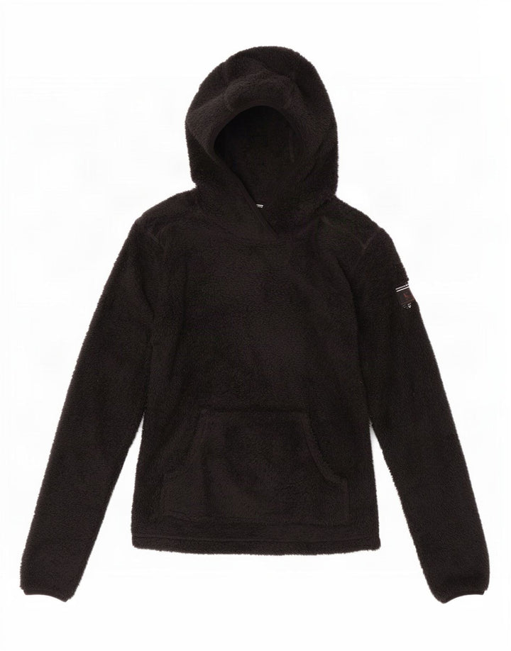 Maglione in pile con cappuccio da donna Vans UK 10 Small Nero Poliestere