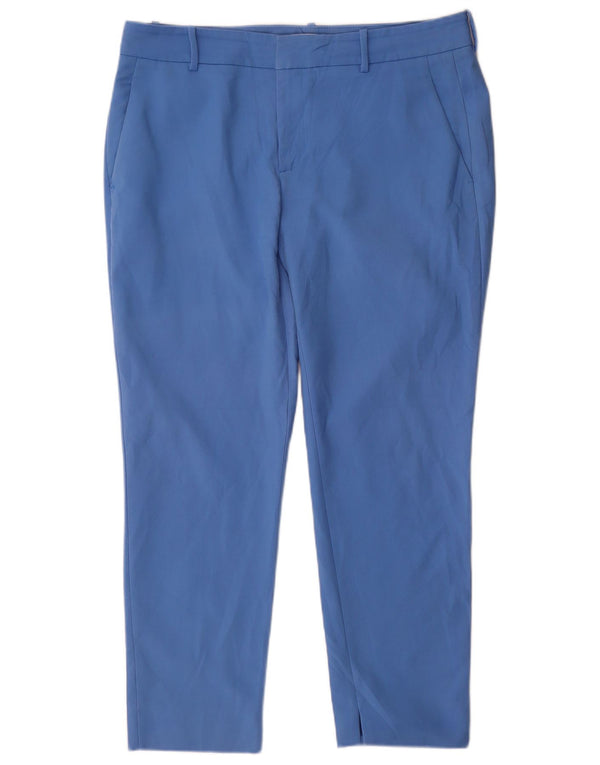 Pantaloni chino slim da donna Zara EU 44 XL W34 L28 cotone blu