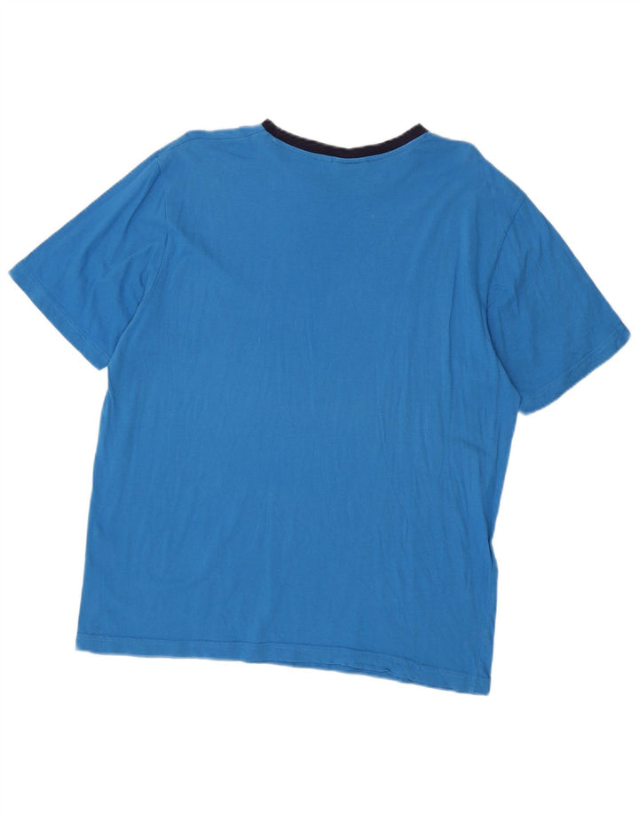 T-shirt da uomo LOTTO Top grande in cotone blu