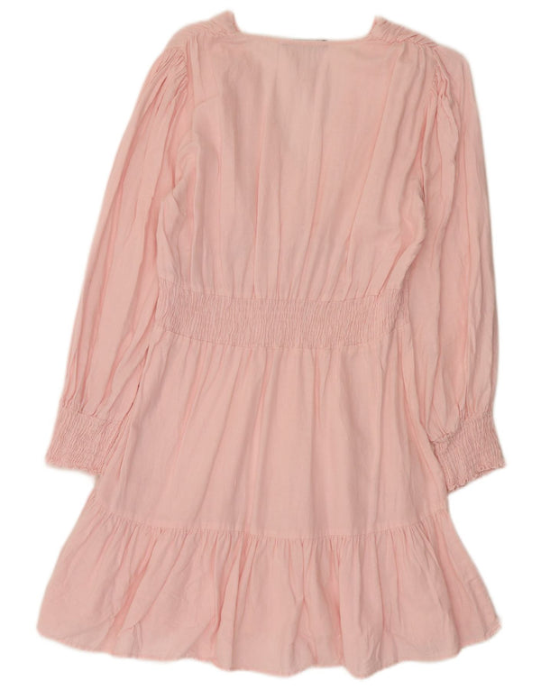 Abito a strati a maniche lunghe da donna Zara UK 14Large Rosa