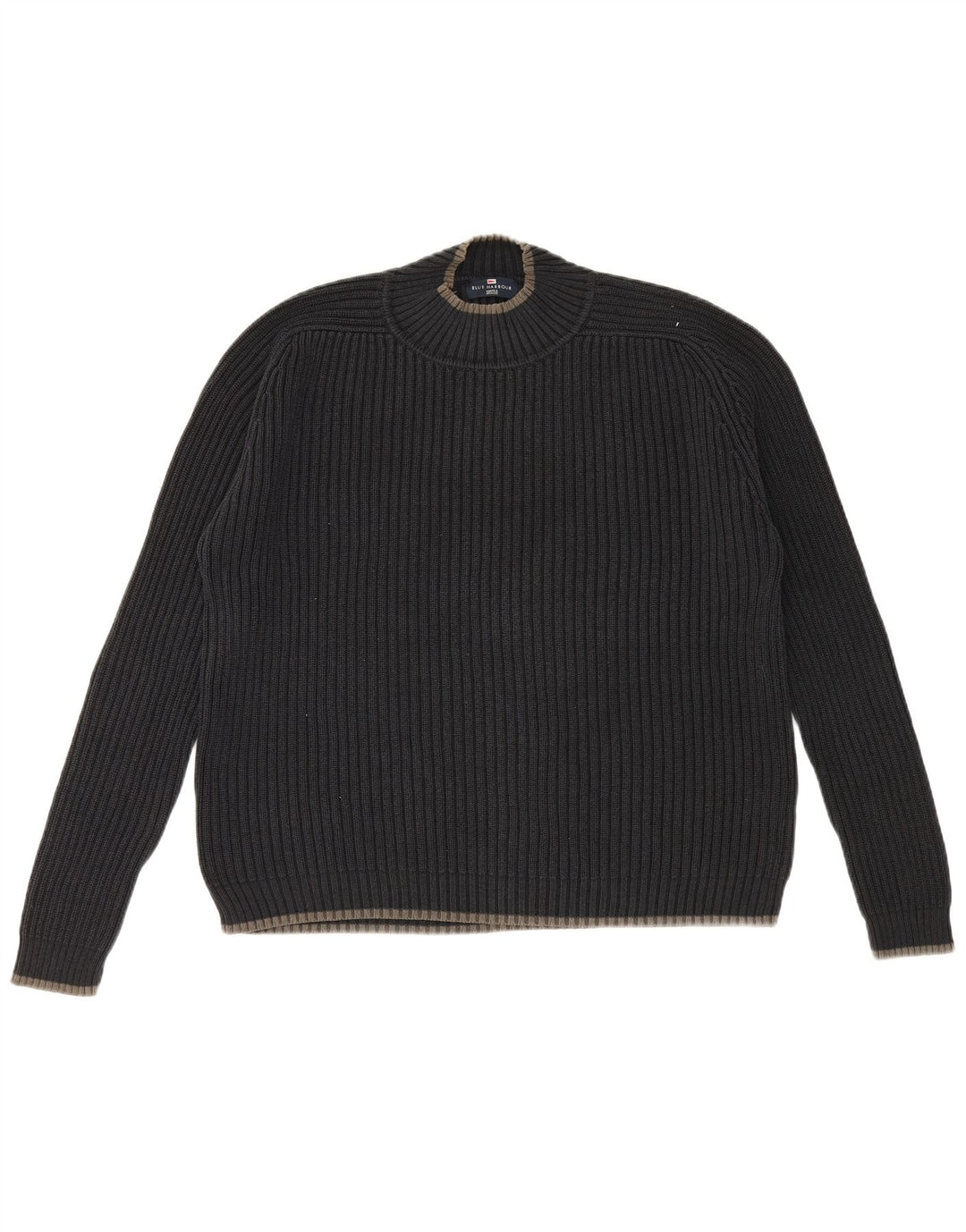 Maglione maglione girocollo da uomo Marks & Spencer blu Harbour grande blu scuro