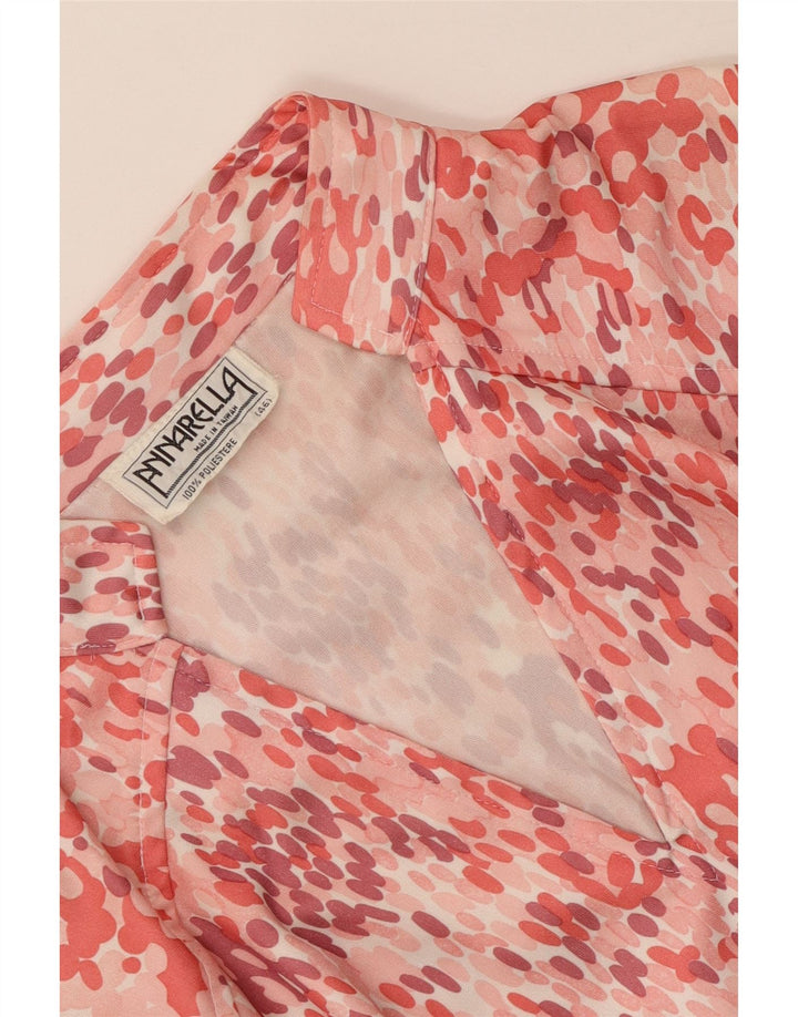 ANNARELLA Abito a trapezio da donna a maniche lunghe IT 46 Large Rosa Maculato