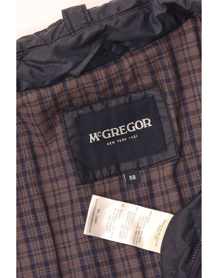McGregor Giacca trapuntata da uomo taglia 40 grande in cotone blu navy