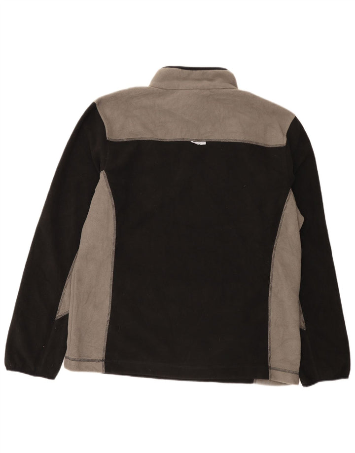 Maglione in pile da uomo Dickies con zip e collo XL in poliestere color block nero