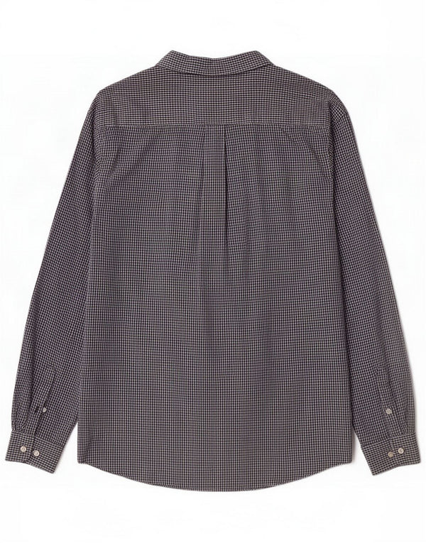 Camicia da uomo Izod 2XL in cotone a quadretti blu navy
