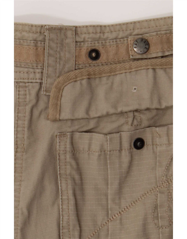 Pantaloncini cargo da donna Fat Face UK 12 medi W30 cotone kaki