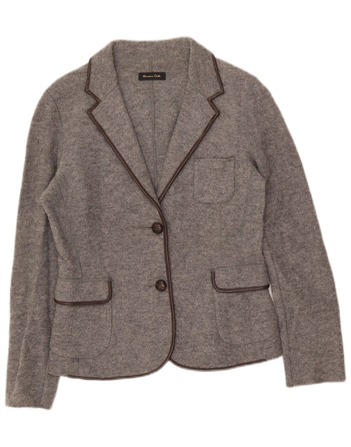 Giacca blazer da donna a 2 bottoni Massimo Dutti EU 42 Large Grey Wool
