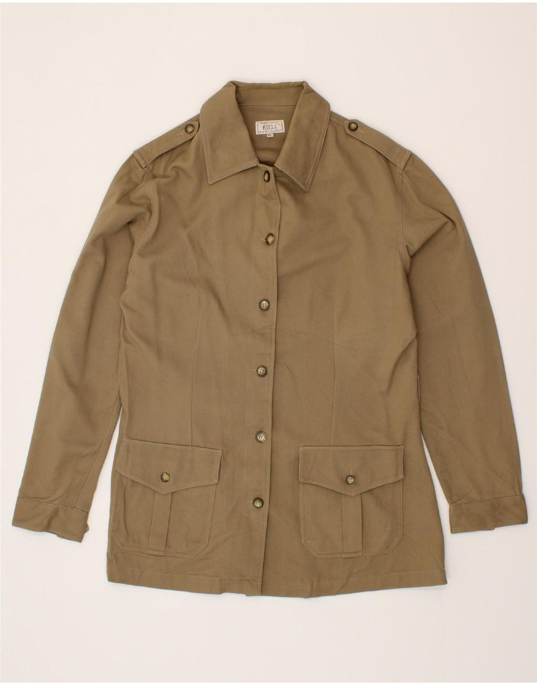 RIFLE Womens Military Jacket UK 18 XL Brown Cotton Vintage Rifle and Second-Hand Rifle from Messina Hembry 