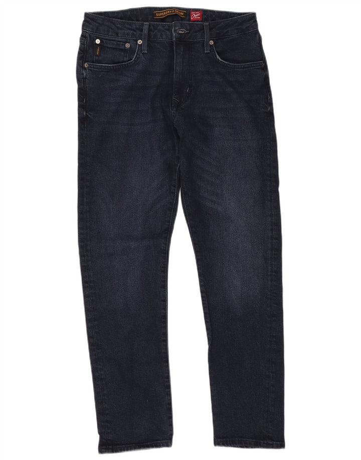Jeans slim da uomo Superdry W32 L30 cotone blu navy