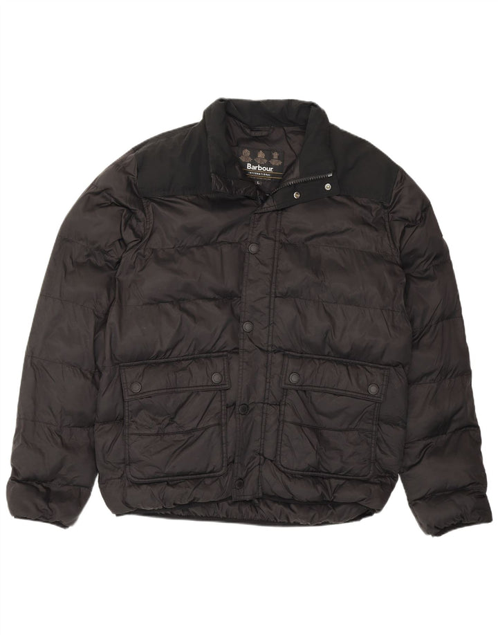 Giacca imbottita da uomo Barbour UK 40 Large nera in poliammide
