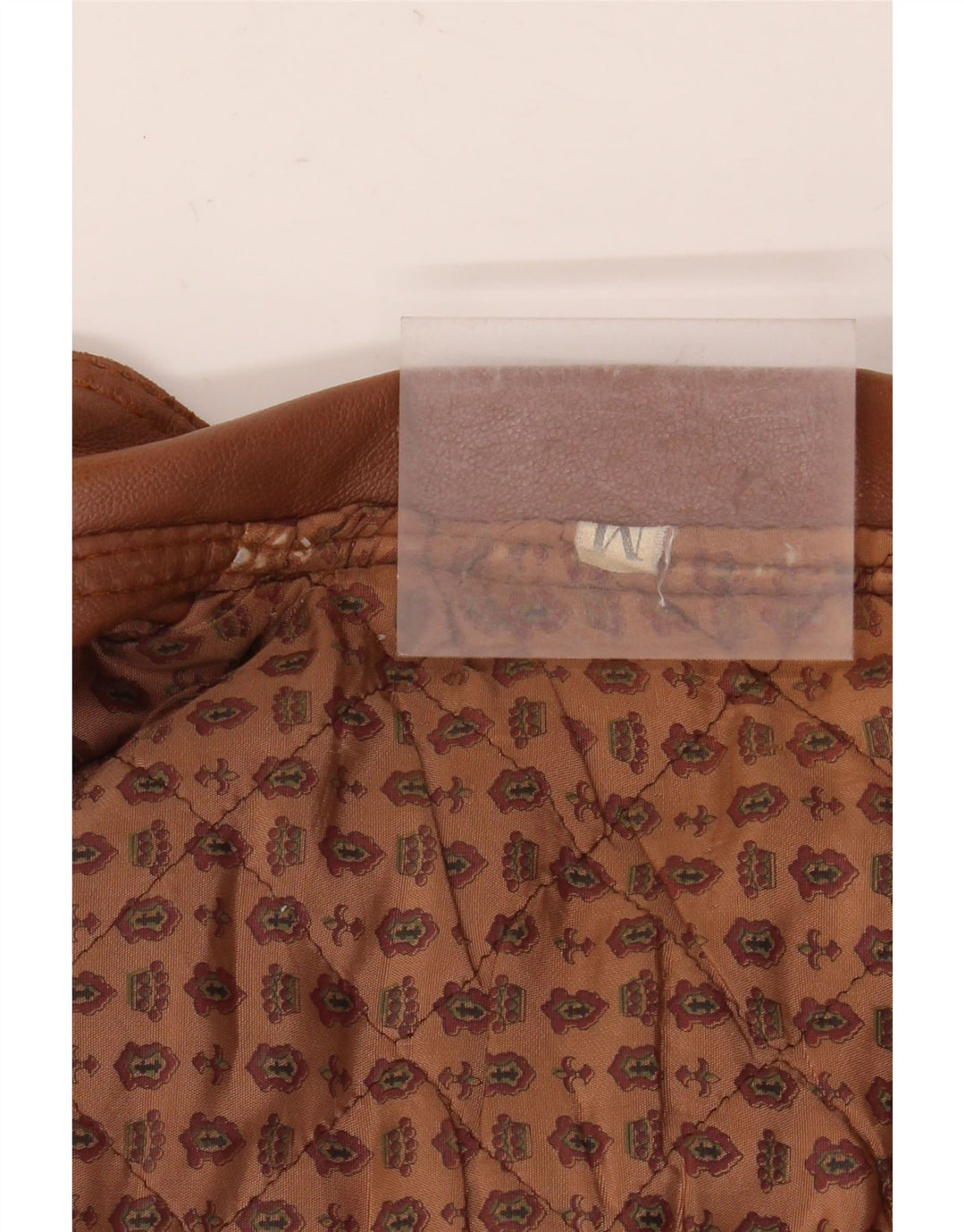 Giacca in pelle vintage da uomo UK 38 Marrone medio