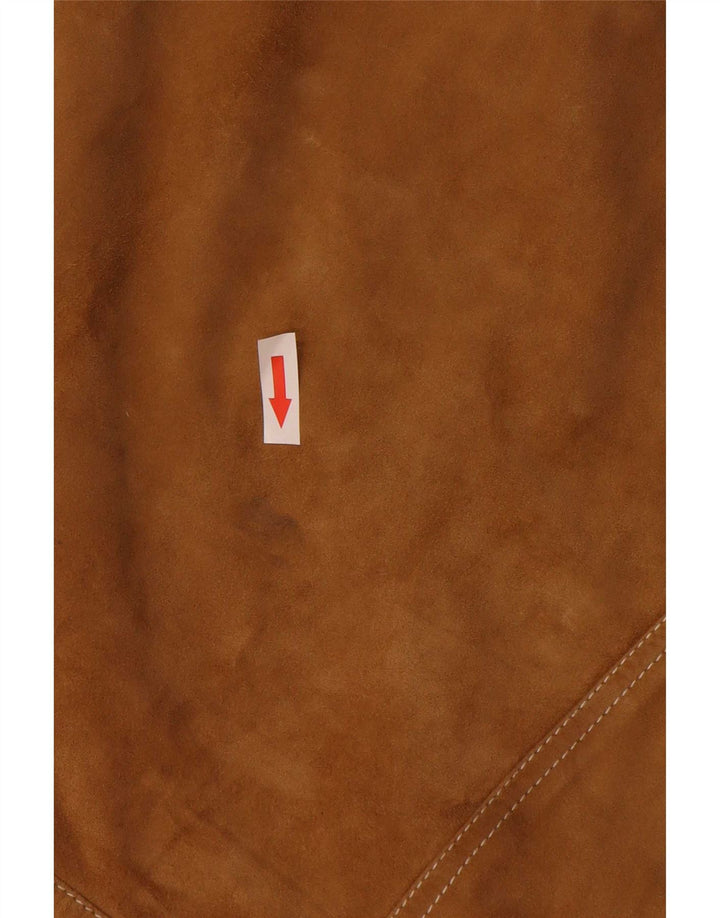 Giacca vintage in pelle scamosciata da uomo IT 52 XL in pelle beige
