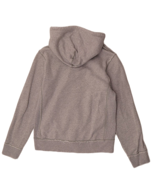 Maglione con cappuccio e zip grafica Tommy Hilfiger da uomo in cotone grigio medio