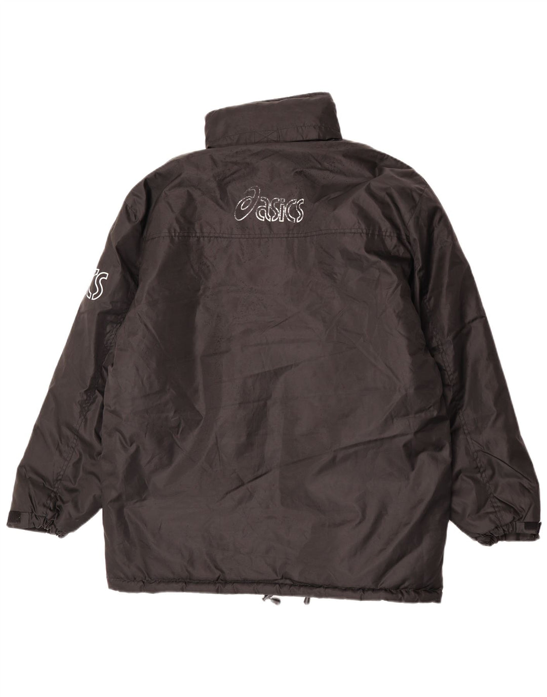 Giacca a vento grafica da uomo Asics UK 40 grande poliestere nero