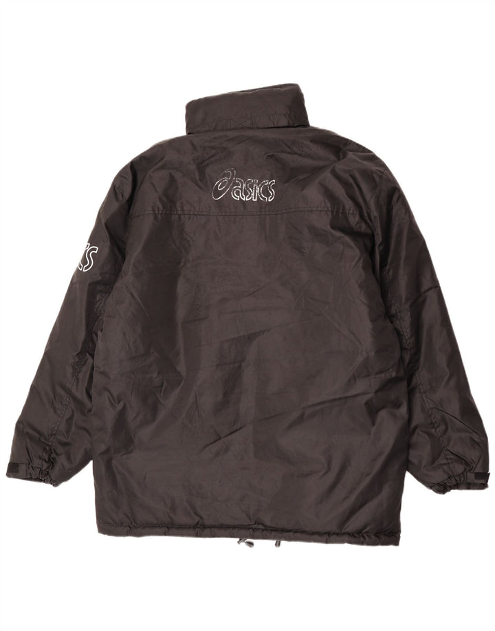 Giacca a vento grafica da uomo Asics UK 40 grande poliestere nero