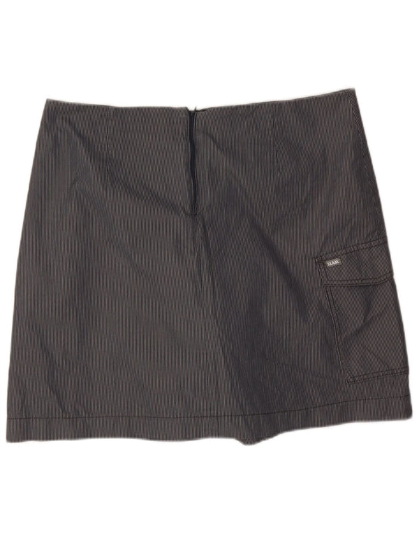 Gonna pantalone a vita alta da donna Slam IT 48 XL cotone gessato grigio