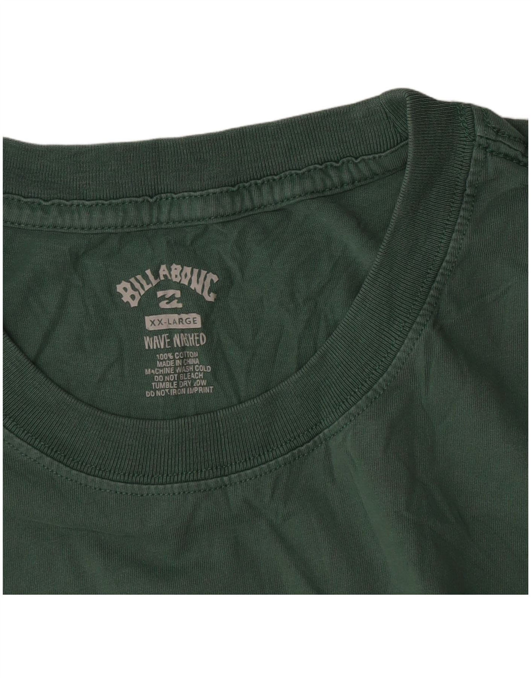 Maglietta da uomo Billabong Top 2XL in cotone verde