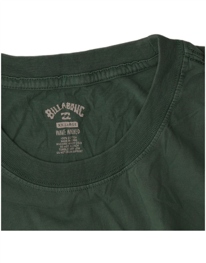 Maglietta da uomo Billabong Top 2XL in cotone verde