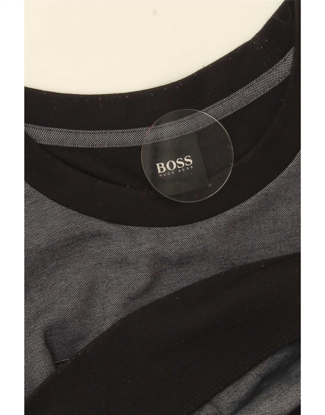 Hugo Boss Felpa grafica da uomo Maglione Cotone color block grigio medio