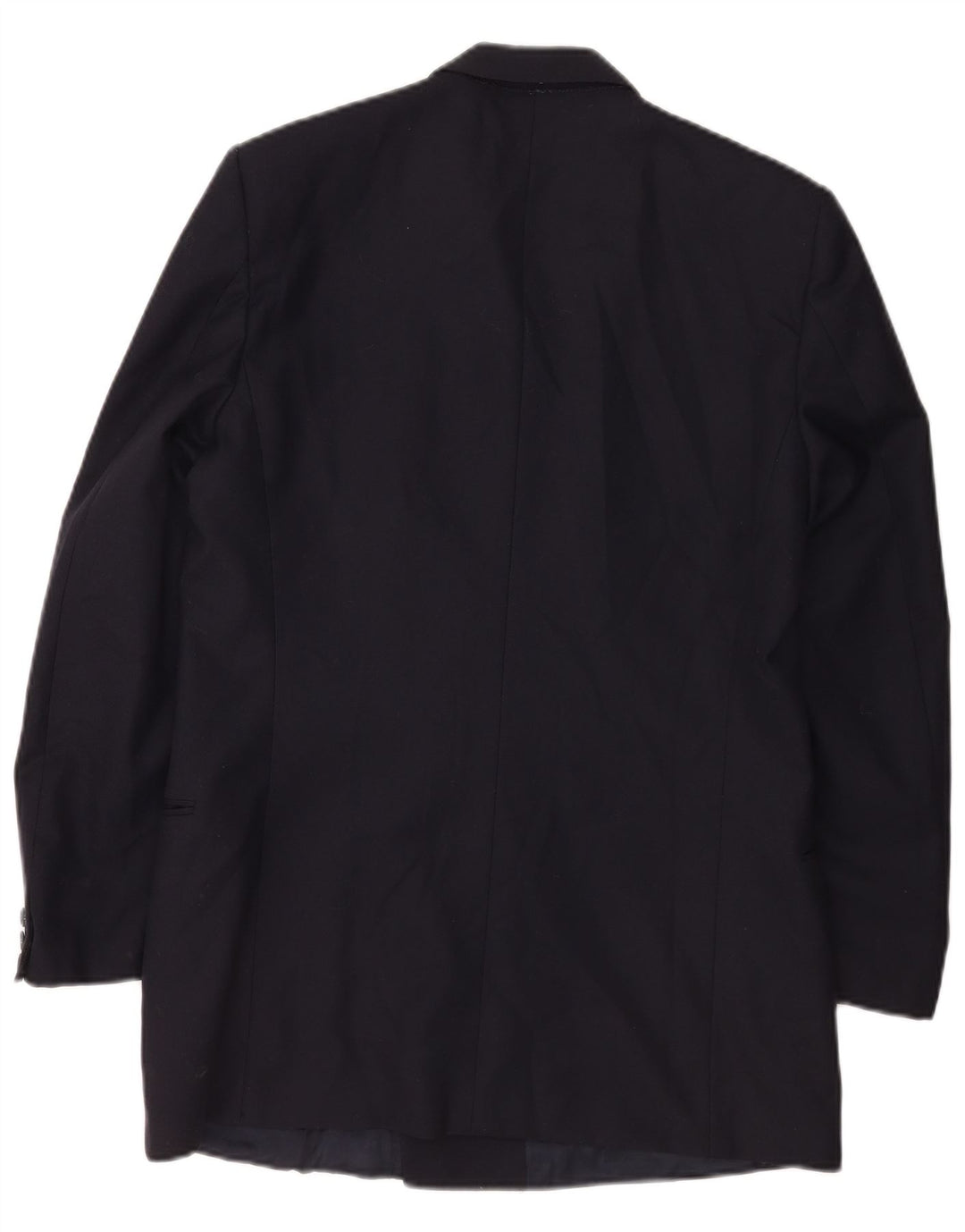 Giacca blazer doppiopetto vintage da uomo IT 50 grande blu navy