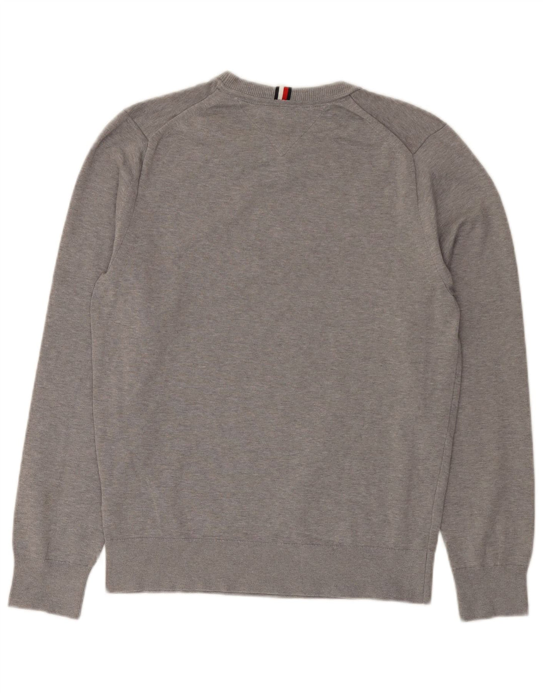 TOMMY HILFIGER Felpa da uomo Maglione in cotone grigio medio